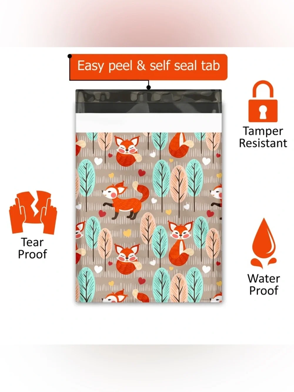 *Buy Now* 50 10 X 13 Fox Poly Mailers